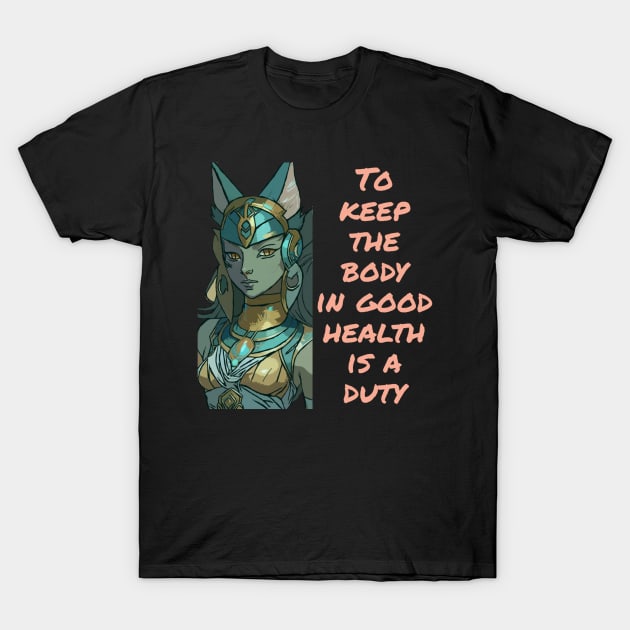 Bastet Feline Protector T-Shirt by DravenWaylon